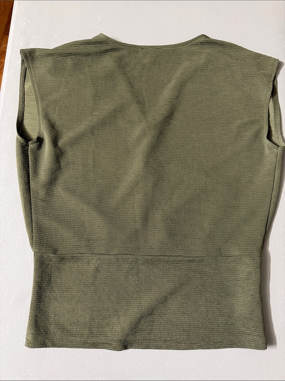 Ann Taylor Factory Olive V-Neck Wide Band Tank - Picture 2 of 3
